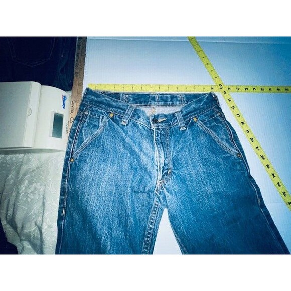 Levis 514 Jeans Mens Redline Selvedge Denim Buckle Back Sz 30x32 Fits 28x30.5 - Picture 13 of 16